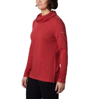Columbia Ženske Majice S Kapuljačom - Canyon Point Cowl Neck Crvene | IWUP-35201